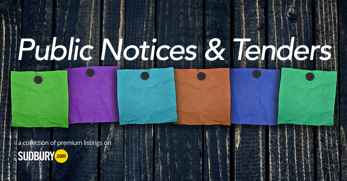 Public Notices and Tenders